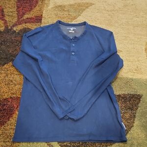 Eddie Bauer Blue Long Sleeve Pajama Top
